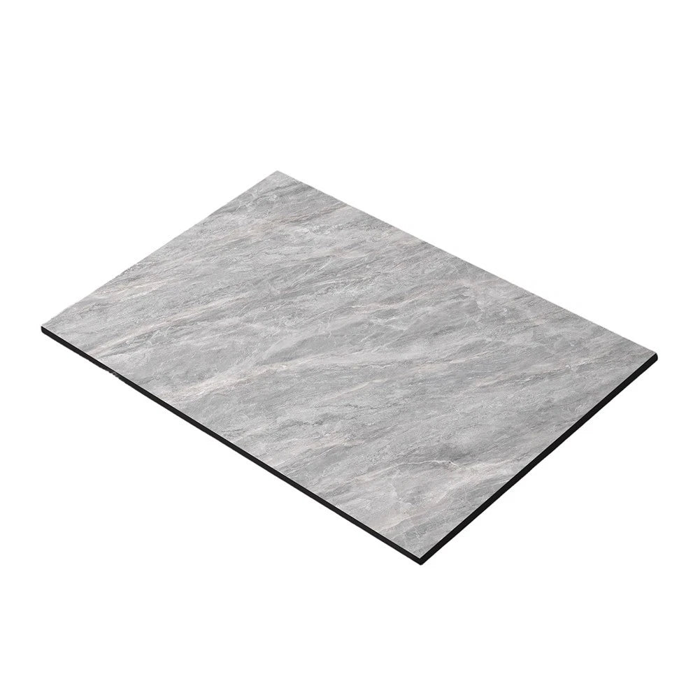 Grey Diatomite Drying Mat with Drainage System for Countertop Dish Drying