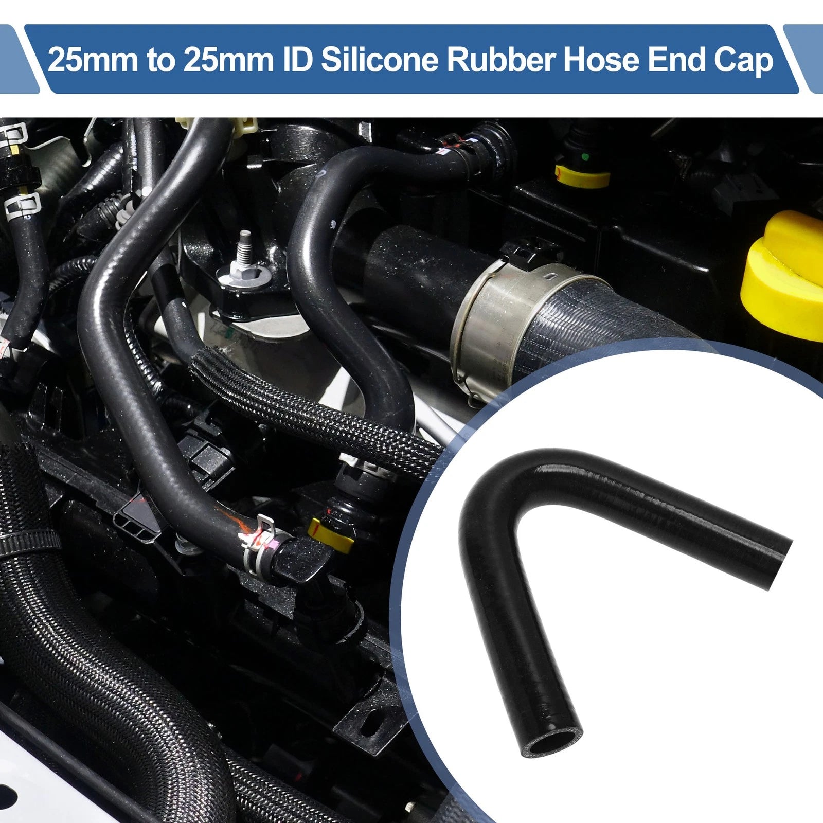 25mm Silicone Elbow for Intercooler Heater (135 Degree, 4 Layers)