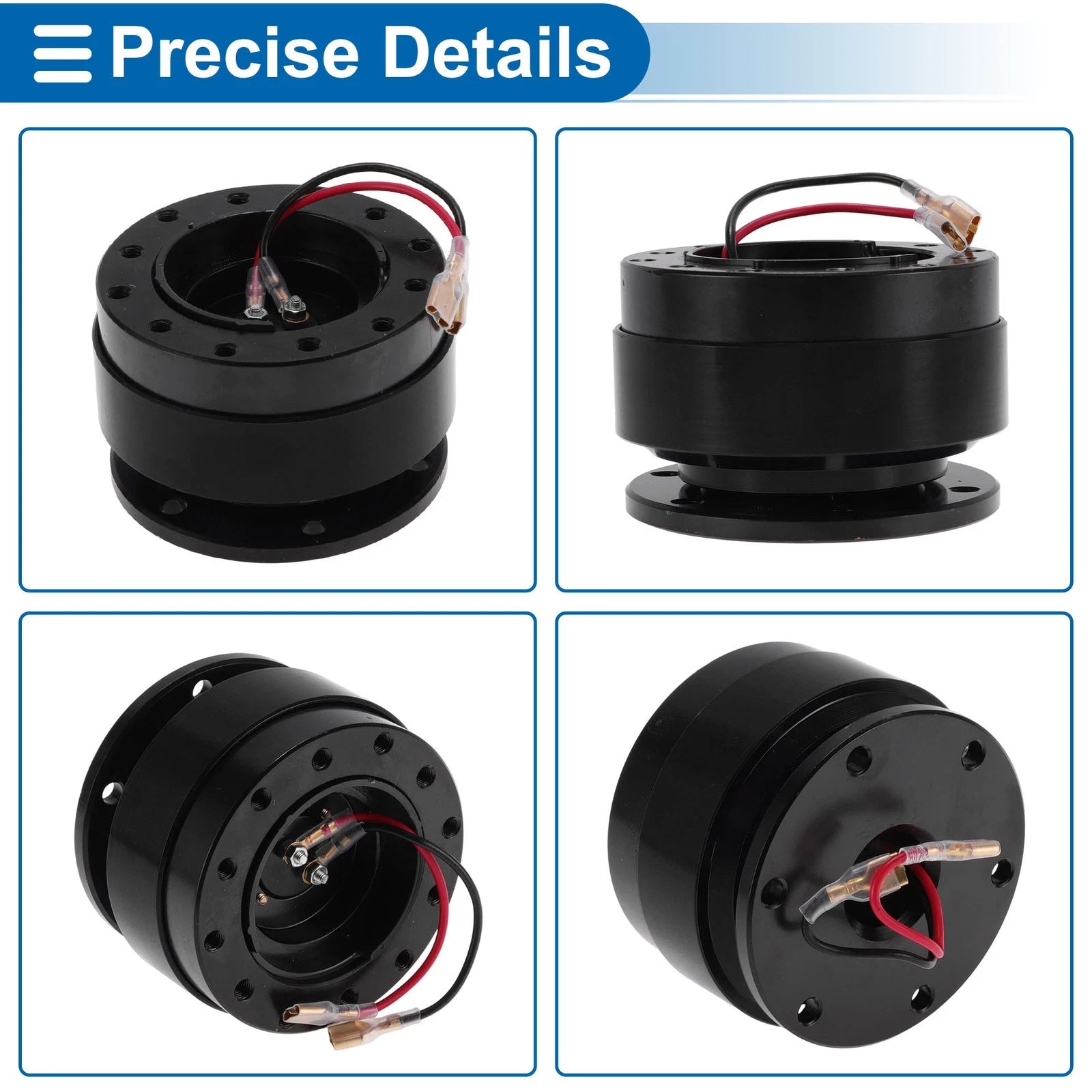 Steering Wheel Quick Release Hub Adapter 12 Hole for Universal Fit
