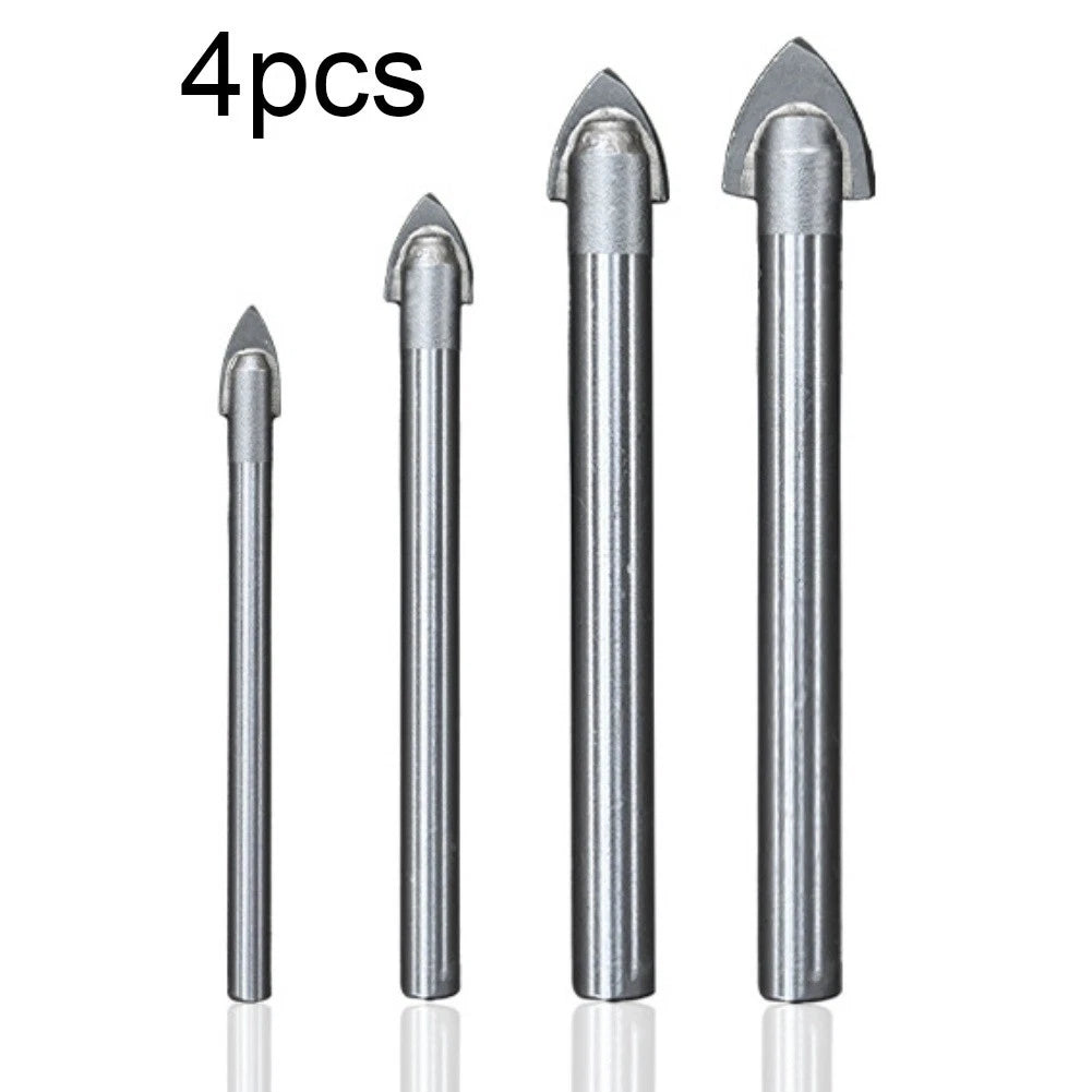 2X Glass Drilling Bits Set for DIY Home Projects (Enhanced Hard Metal)