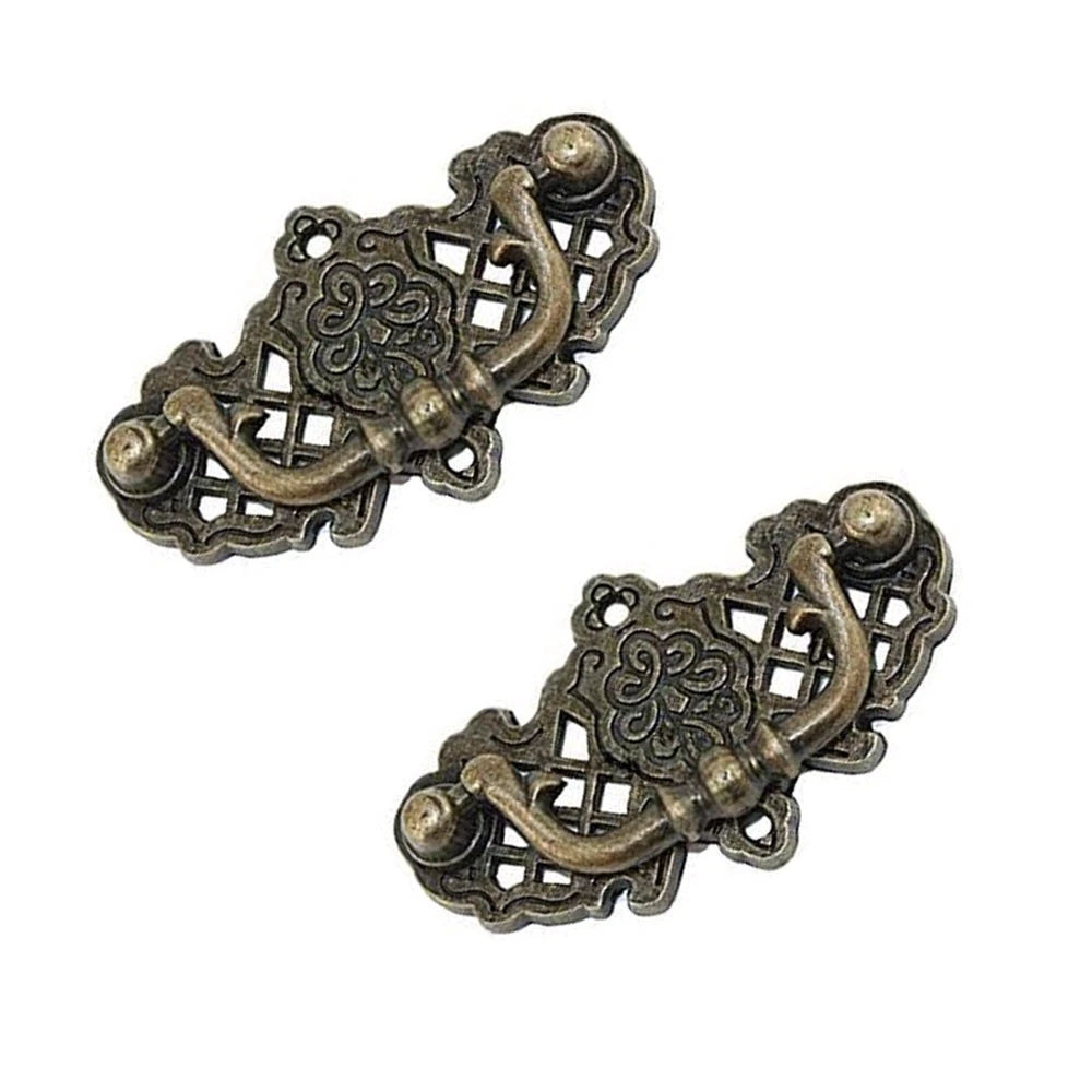 6Pc Antique Bronze Door Handle Pull for Kitchen Cabinet Drawer (N/A)