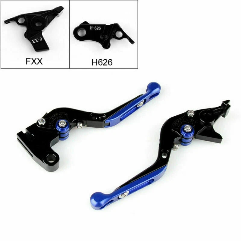 Adjustable Folding Brake Clutch Levers for Honda X-11 (1999–2002) Blue T9