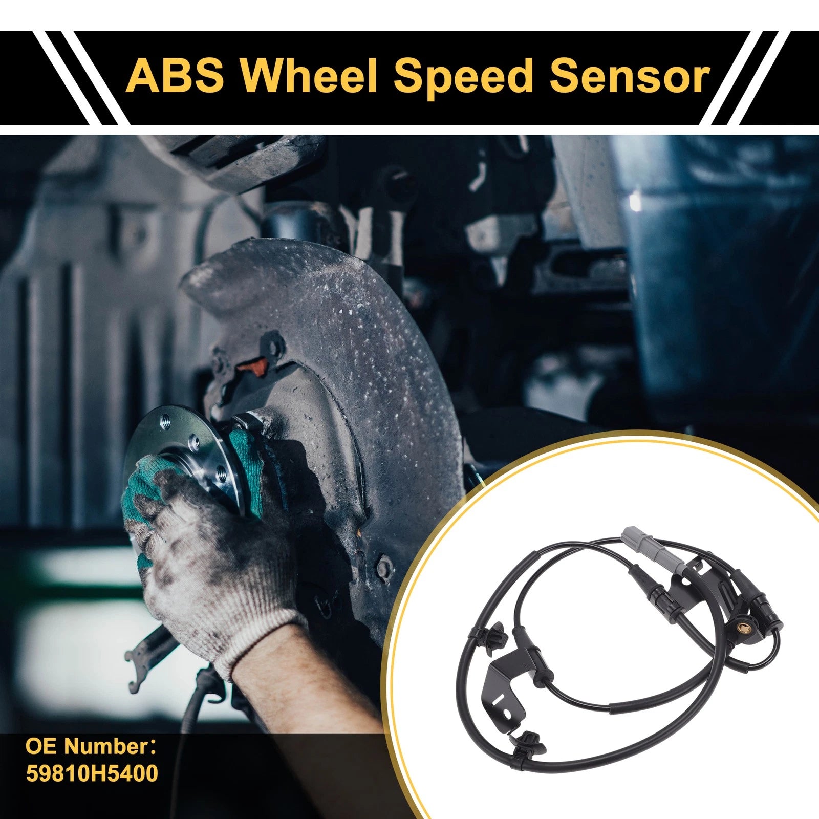 ABS Wheel Speed Sensor Left Front Replacement for Hyundai Celesta (2018–2022)