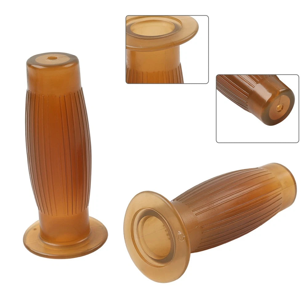 7/8" Easy-Hold Handle Bar Hand Grips for Vintage Motorcycle (Universal)