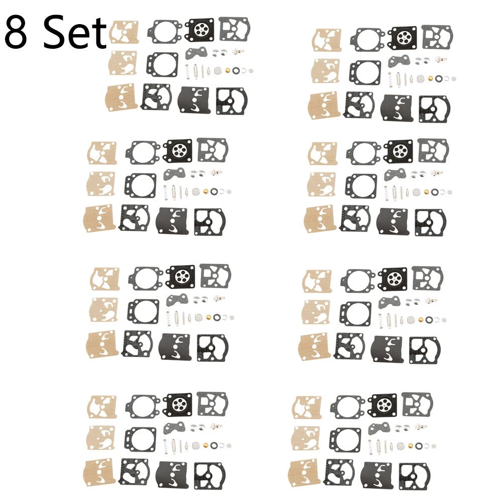 Set of 8 Carburetor Repair Kits for McCulloch Mac 35 40 46 (Walbro K20-WAT)