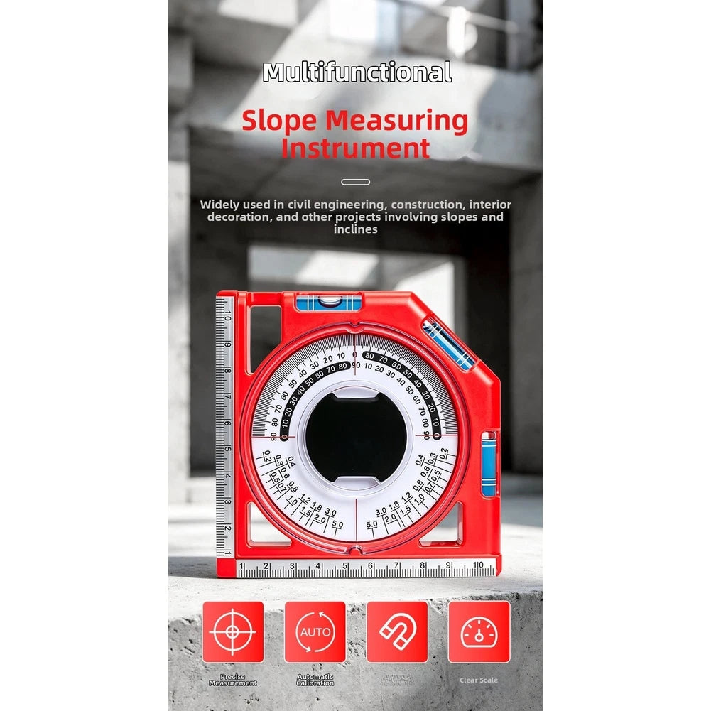 Measuring Tool for Inclination and Level Check with Dual Position Base
