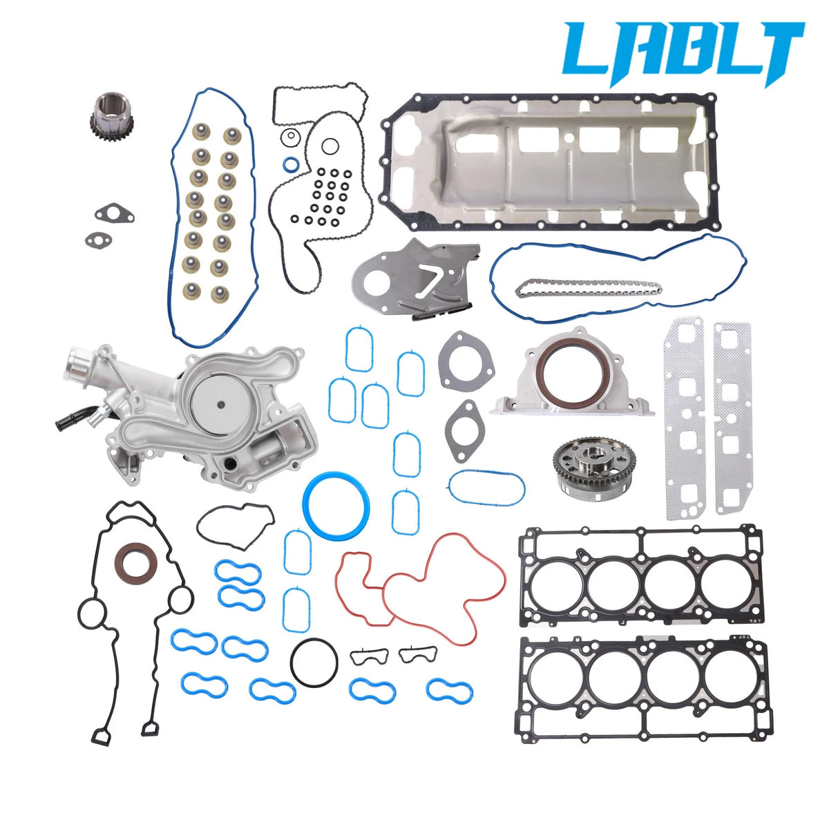 Gasket Set Timing Chain Kit Water Pump for Dodge Ram 1500 2500 3500 (2003–2008)