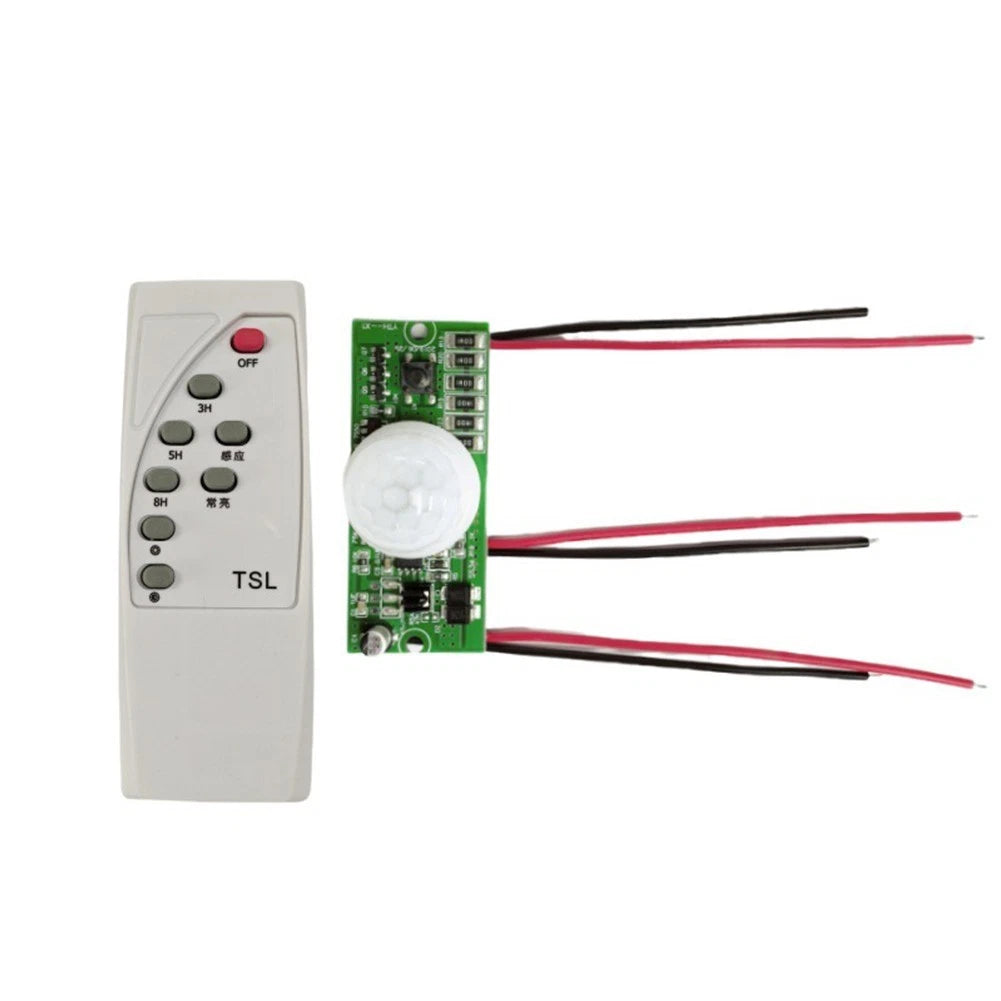 3X Solar Panel Input Light Control Board with Human Body Sensor