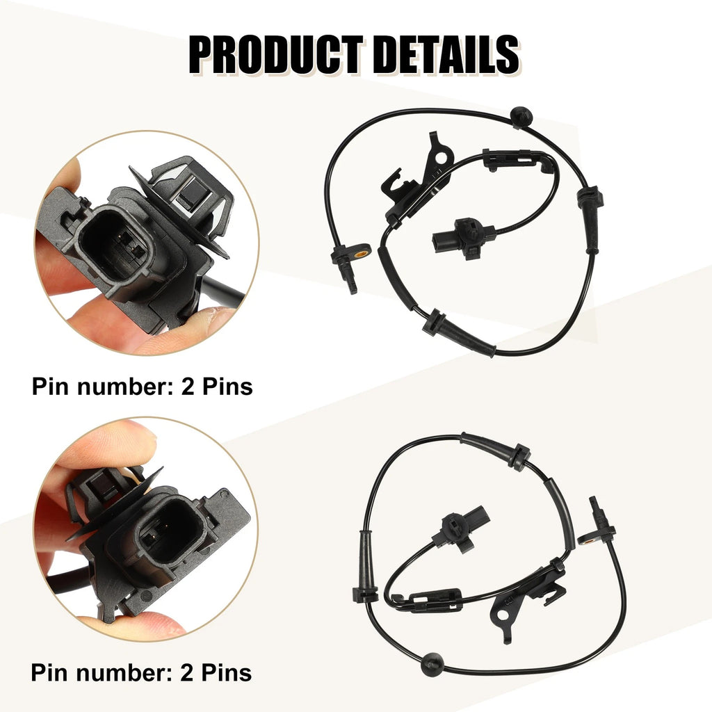 4X ABS Wheel Speed Sensor for Honda Civic (2012–2013)