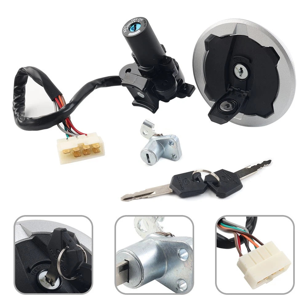 Ignition Switch Fuel Cap Seat Lock for Kawasaki KLE300/VERSYS-X300 (2017–2021)