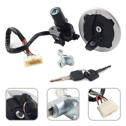 Ignition Switch Fuel Cap Seat Lock for Kawasaki KLE300/VERSYS-X300 (2017–2021)