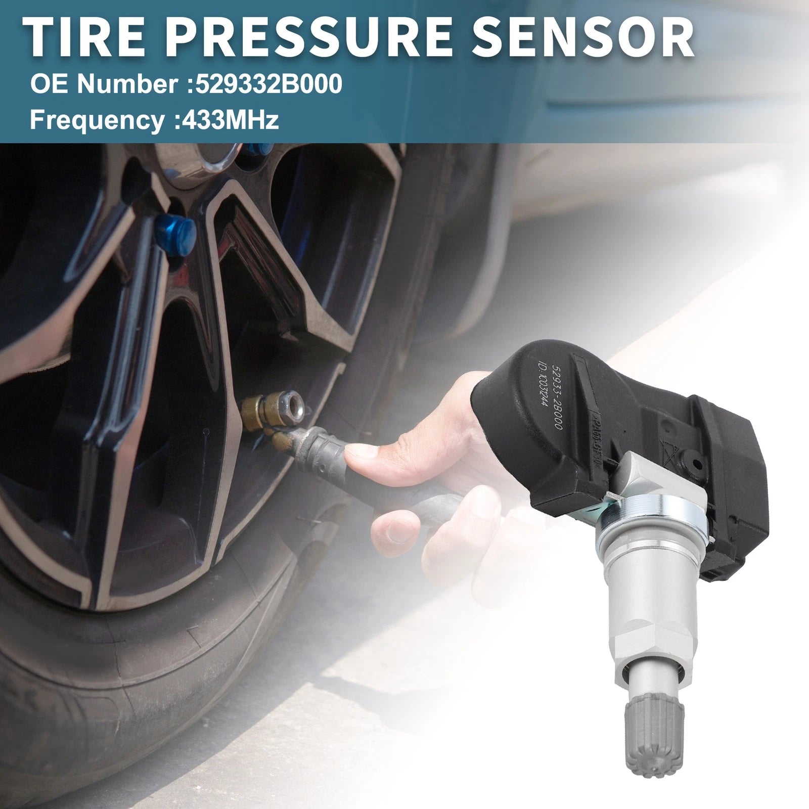 Tire Pressure Sensor Replacement 433MHz for Hyundai Santa Fe (2012–2018)