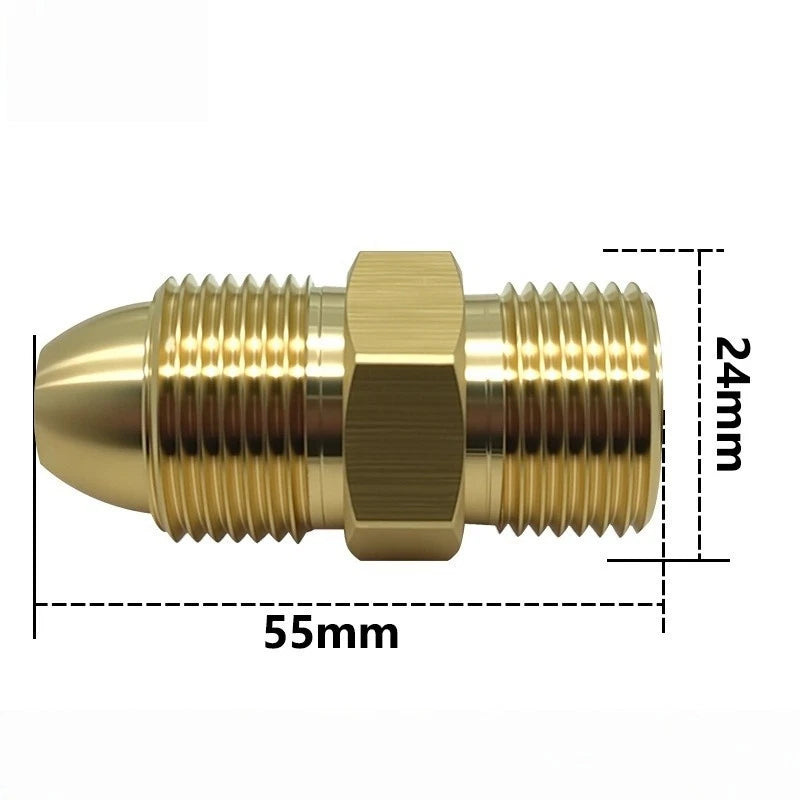 CGA580 to G5/8 Regulator Connector for Argon Cylinders