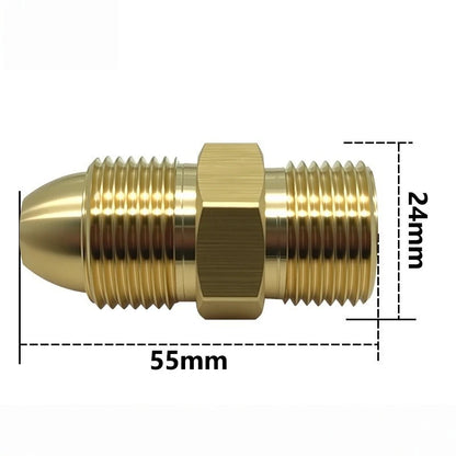 CGA580 to G5/8 Regulator Connector for Argon Cylinders