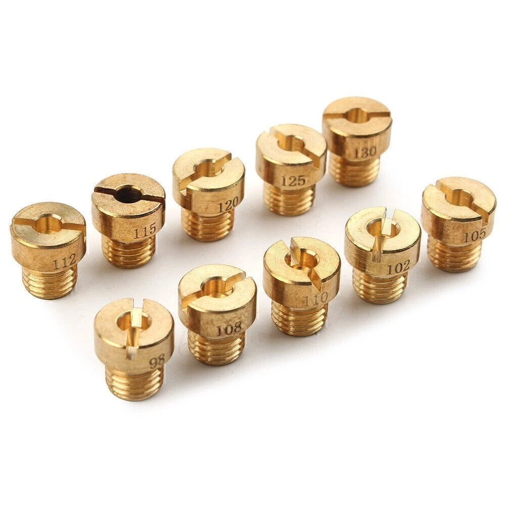 10pcs carburetor nozzle set for Dellorto PHBG SHA 6mm (#98-130)
