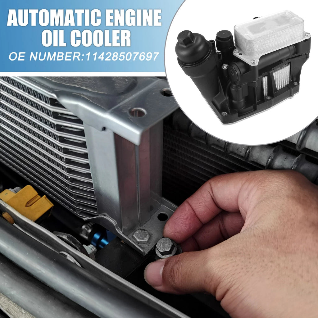 Engine Oil Cooler Assembly for BMW X1 X3 with Automatic Transmission (2009–2021)