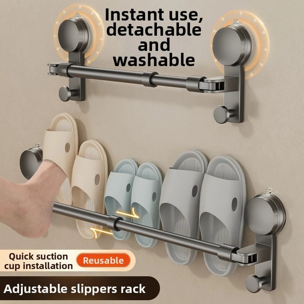 Suction Cup Shoe Rack for Slippers and Accessories (Easy Setup)