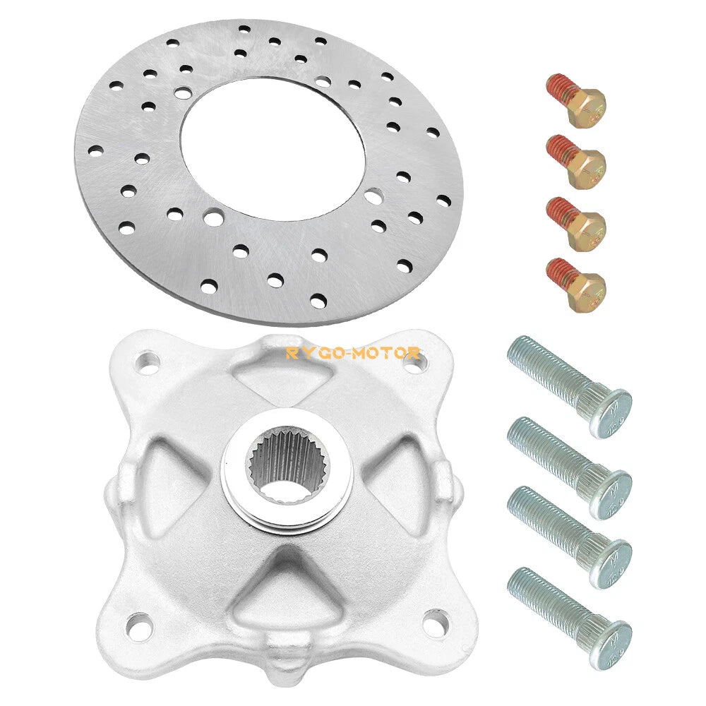 Rear Wheel Hub & Brake Rotor & Studs for Polaris Ranger (400–900)