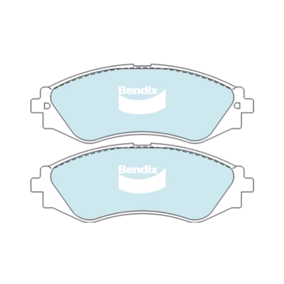 Set of 4 Bendix GCT Front Disc Brake Pads for Holden Epica (2007–2011)