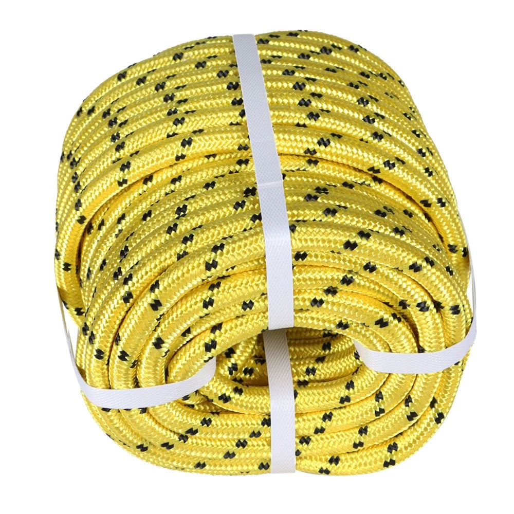 1/2" Heavy Duty Double Braid Polyester Rope for Various Applications (150 ft)