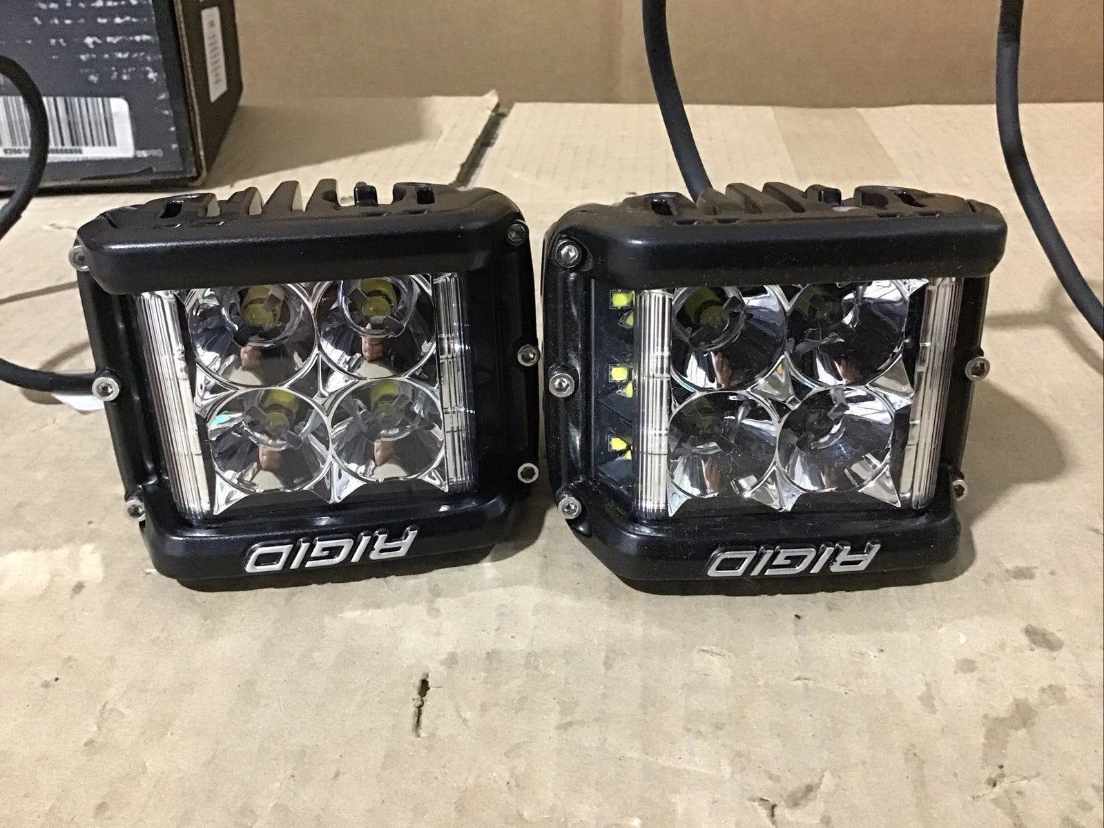 Rigid D-SS Pro Surface Mount Flood Pods Pair 262113 for Rigid D-SS (Open Box)
