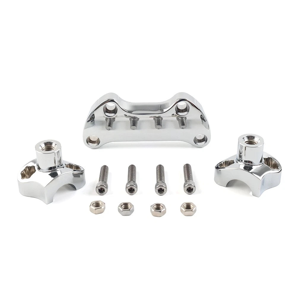 1.7" Handlebar Risers Top Clamp for Harley Dyna, Street Bob, Softail, Sportster