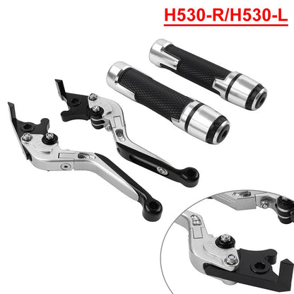 Set of 2 Silver Extendable Brake Clutch Levers for Yamaha TMAX500/530
