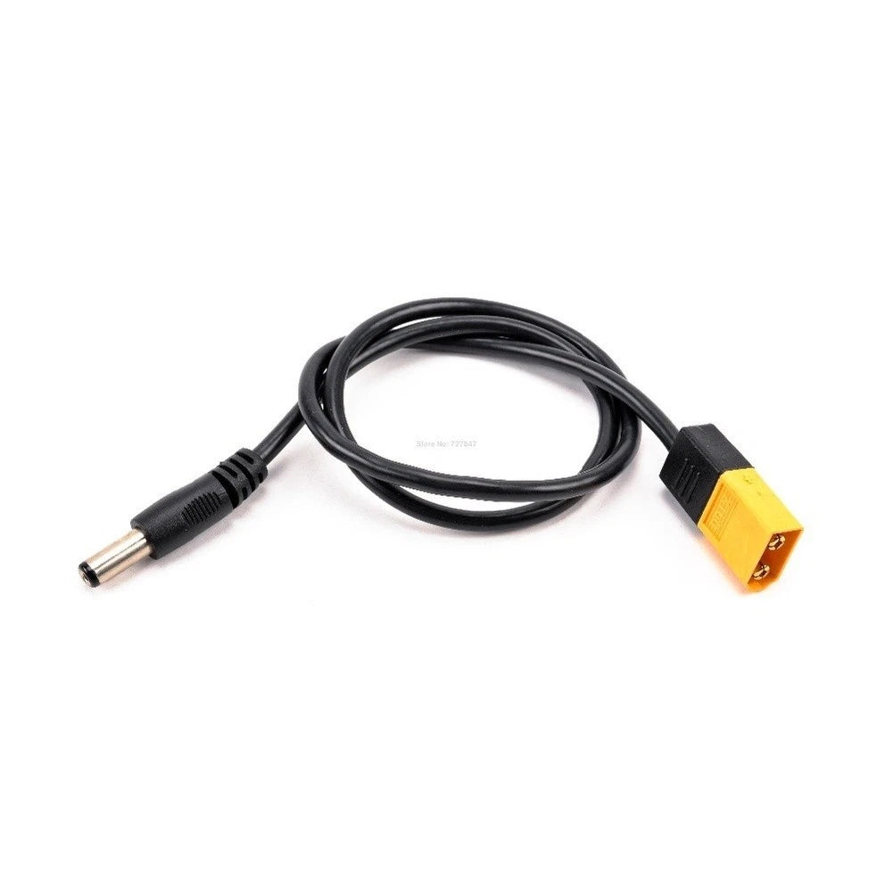 Right Angle Power Cord Connector for RC Aircraft (XT60 to DC 5.5x2.5mm)