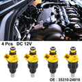 4pcs Fuel Injector Nozzle Replacement for Hyundai Excel (1991–1994)