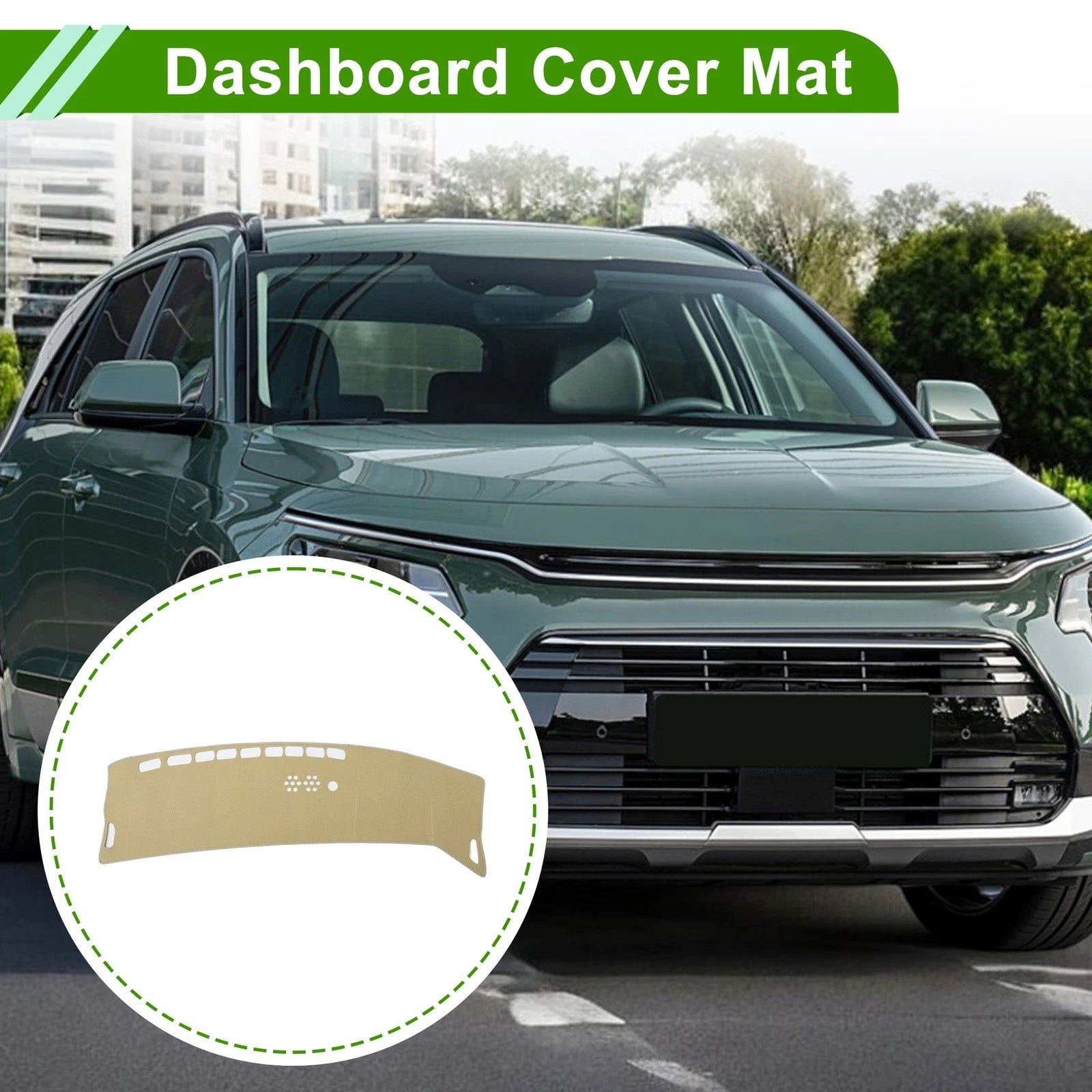 Dashboard Cover for Kia Niro (EV/PHEV/H EV) (2023–2025) Polyester Beige
