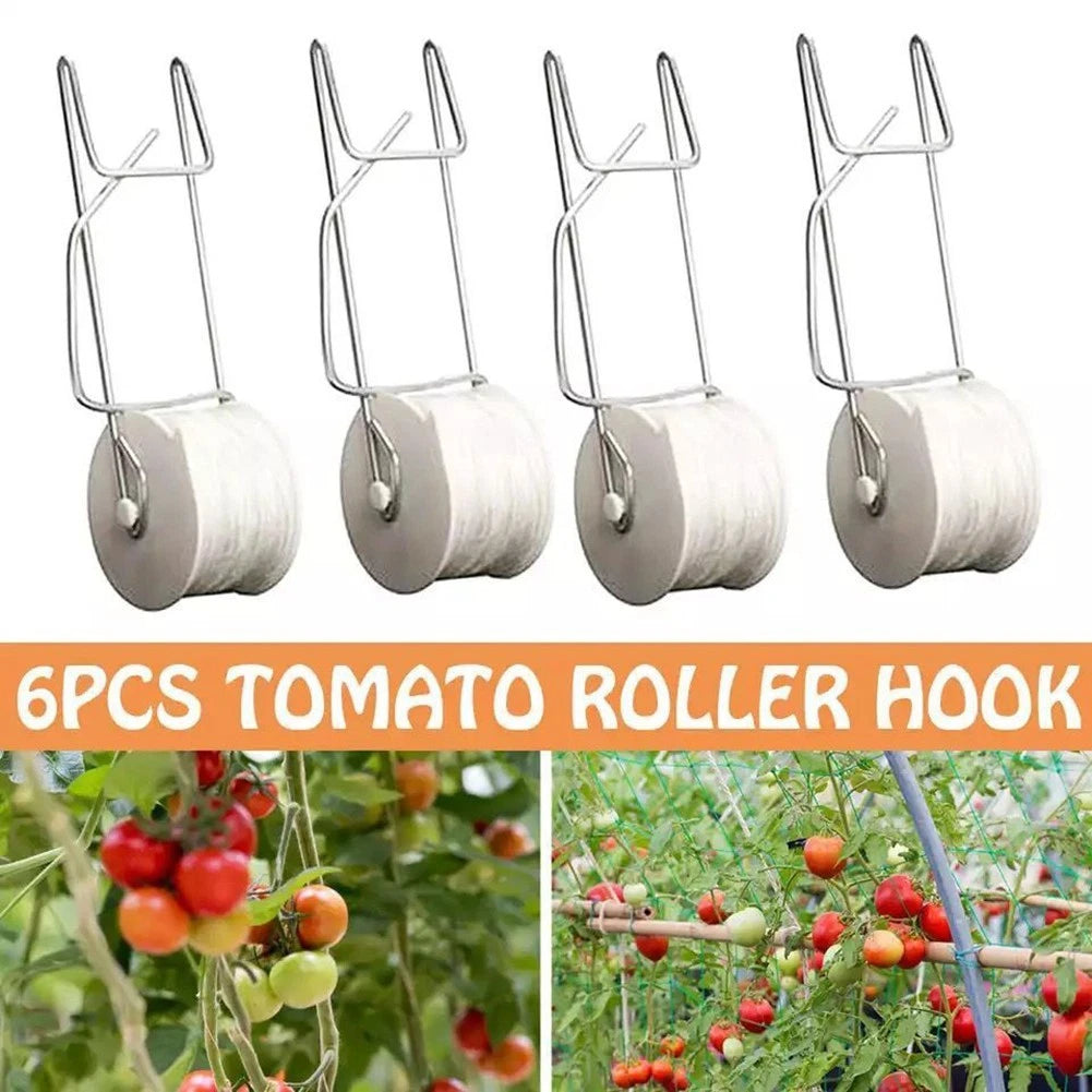 Space Efficient Tomato Roller Hook for Greenhouses