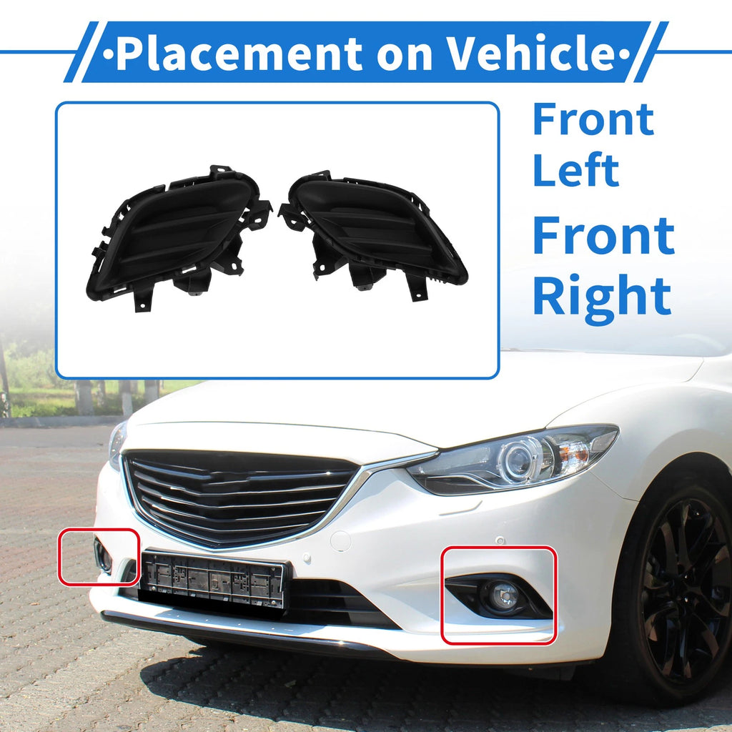 Front Bumper Fog Light Cover Replacement for Mazda 6 Grand Touring (2014–2016)