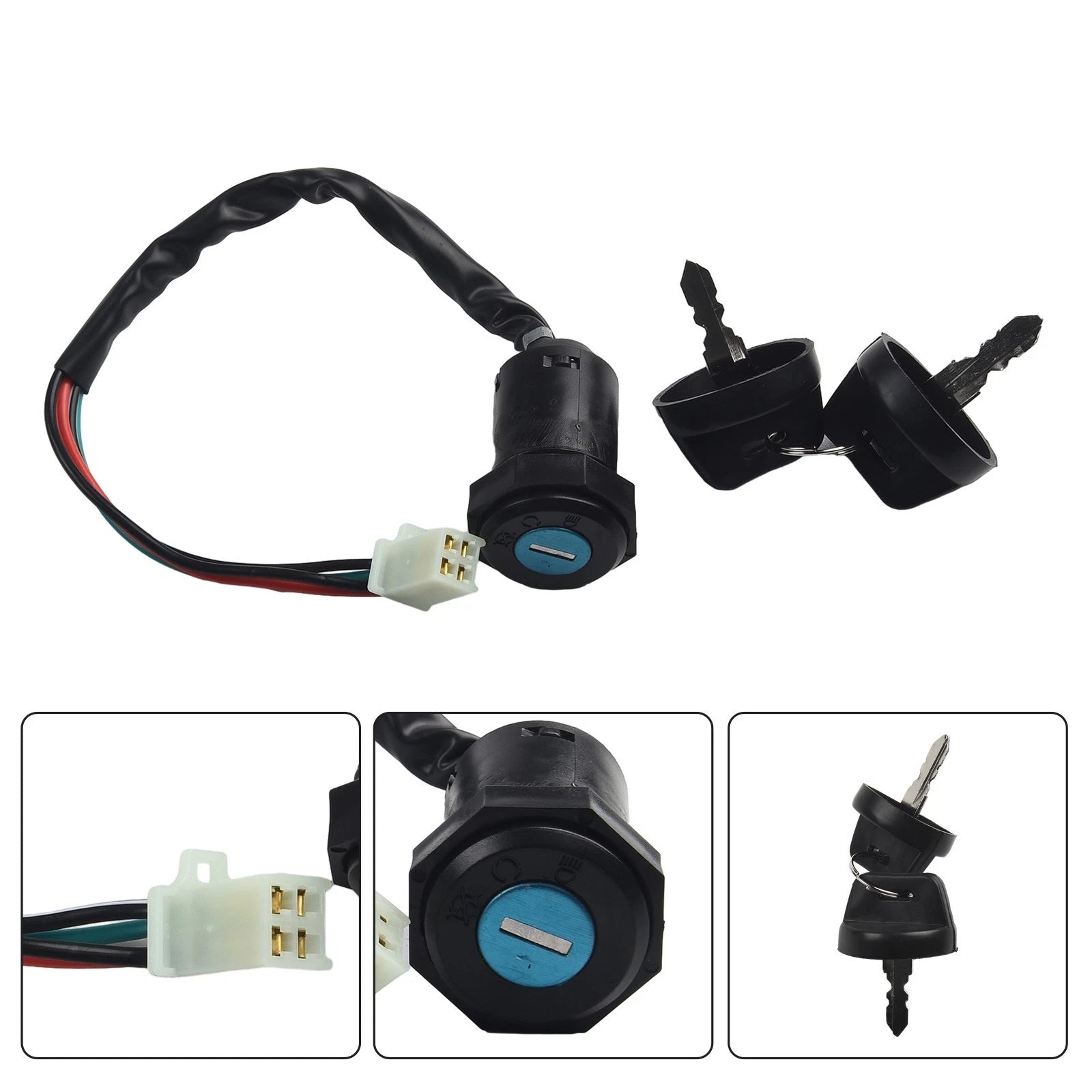 Ignition Switch Key Set for 50cc 70cc 90cc 110cc 125cc 250cc ATV (No Year)