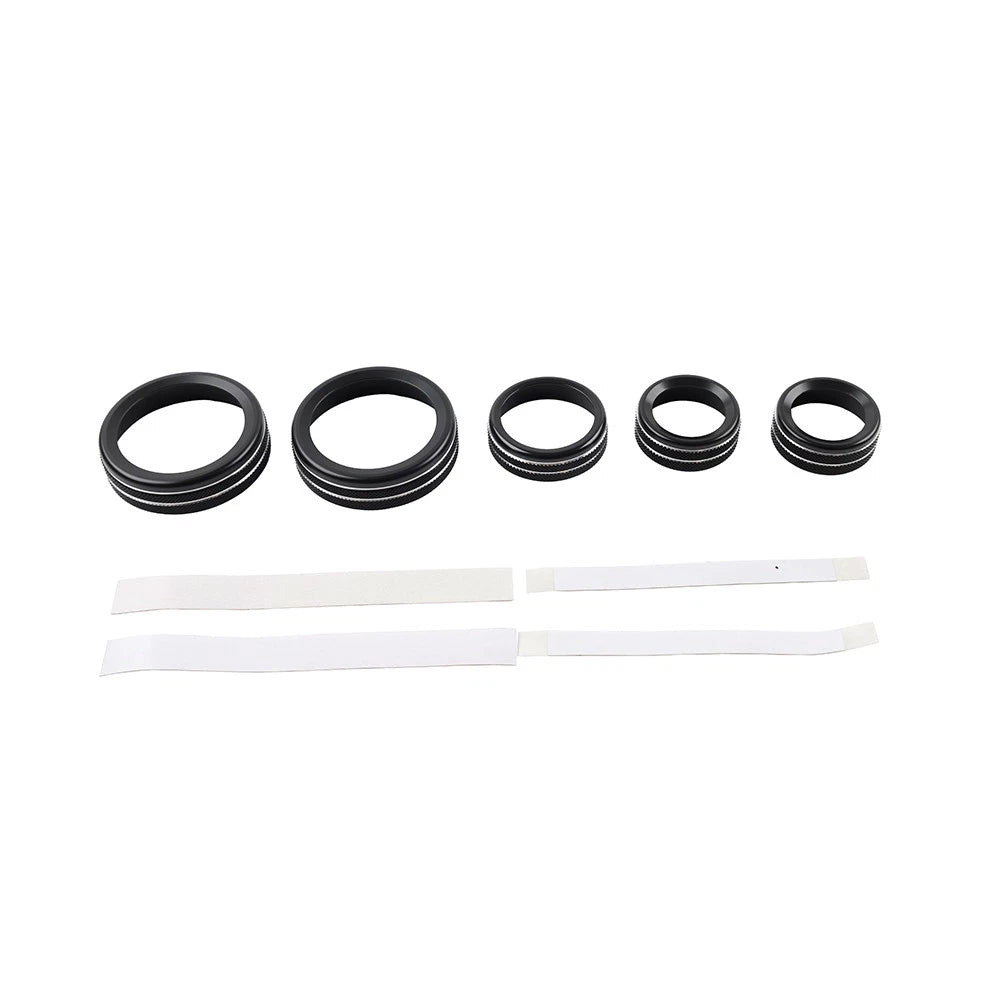 AC Headlight Radio Switch Knob Ring for Ford Maverick (2022–2023) Black