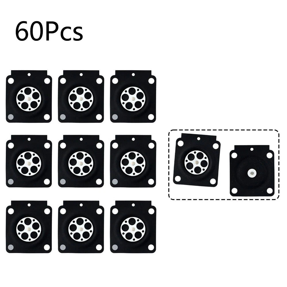 60Pcs Carburetor Metering Diaphragm for ZAMA A015053 RB-99 RB-100