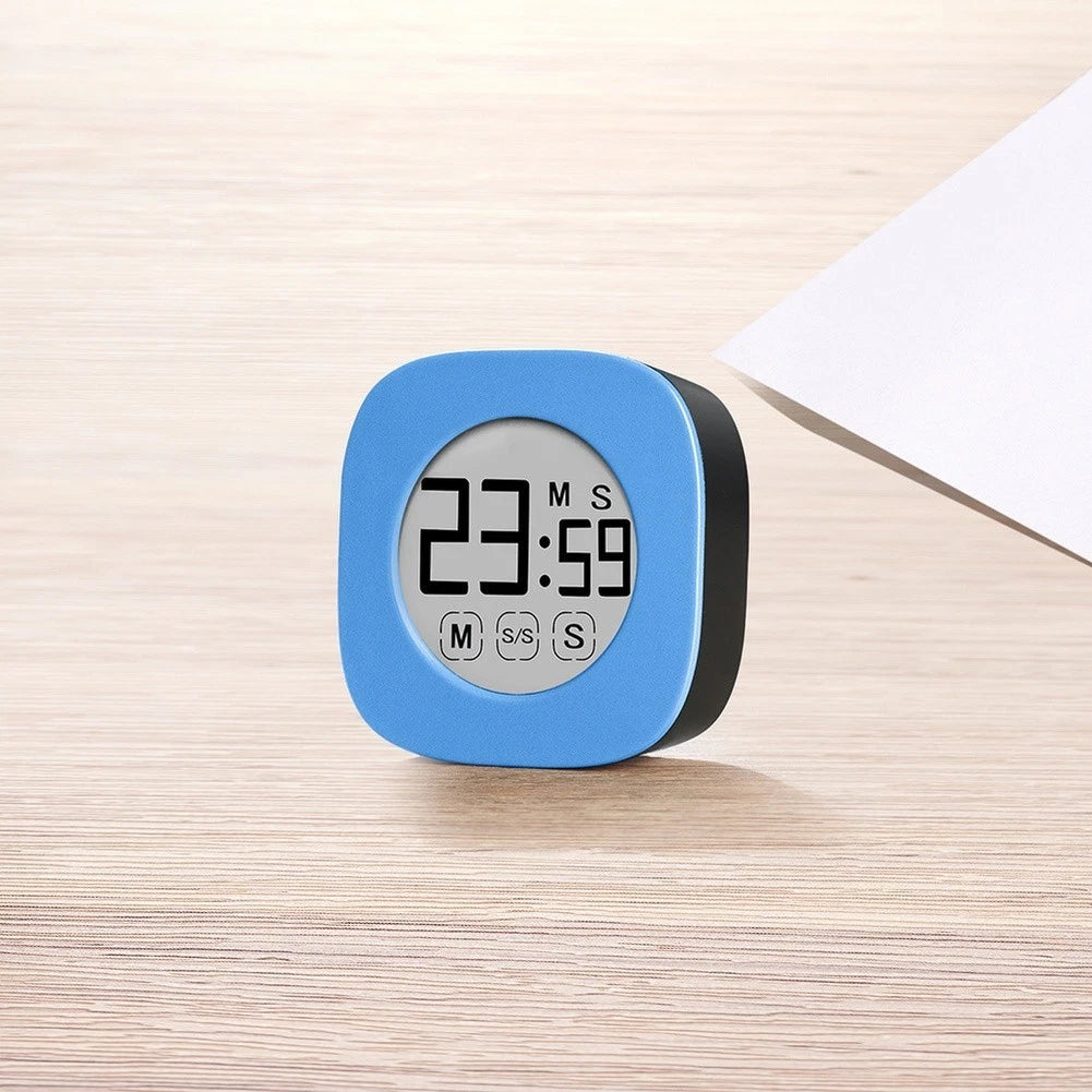 Silent Countdown Clock Adjustable Kitchen Timer Large LCD Display