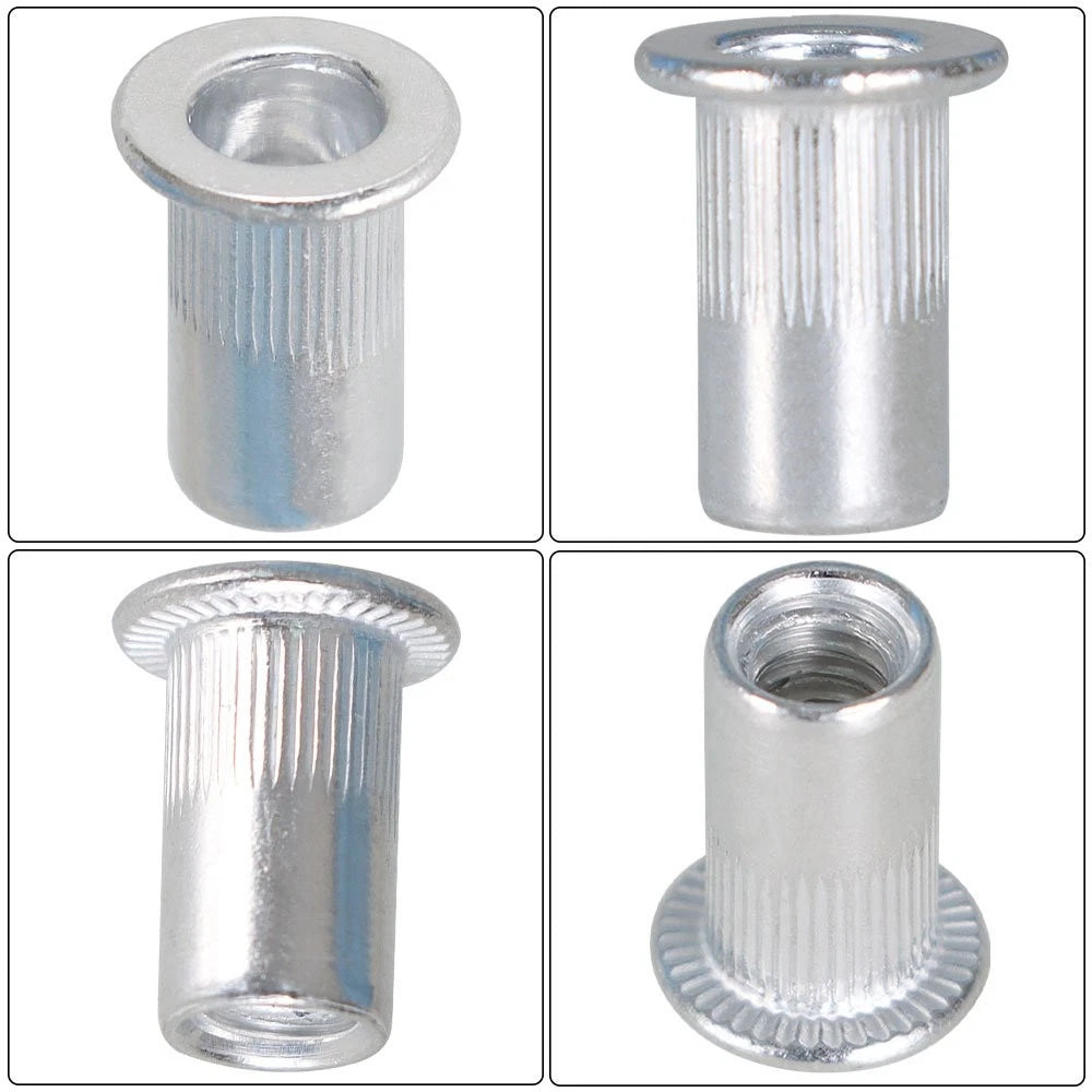 100 Pcs Aluminum Rivet Nut Insert Nutsert for Various Applications