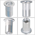 100 Pcs Aluminum Rivet Nut Insert Nutsert for Various Applications