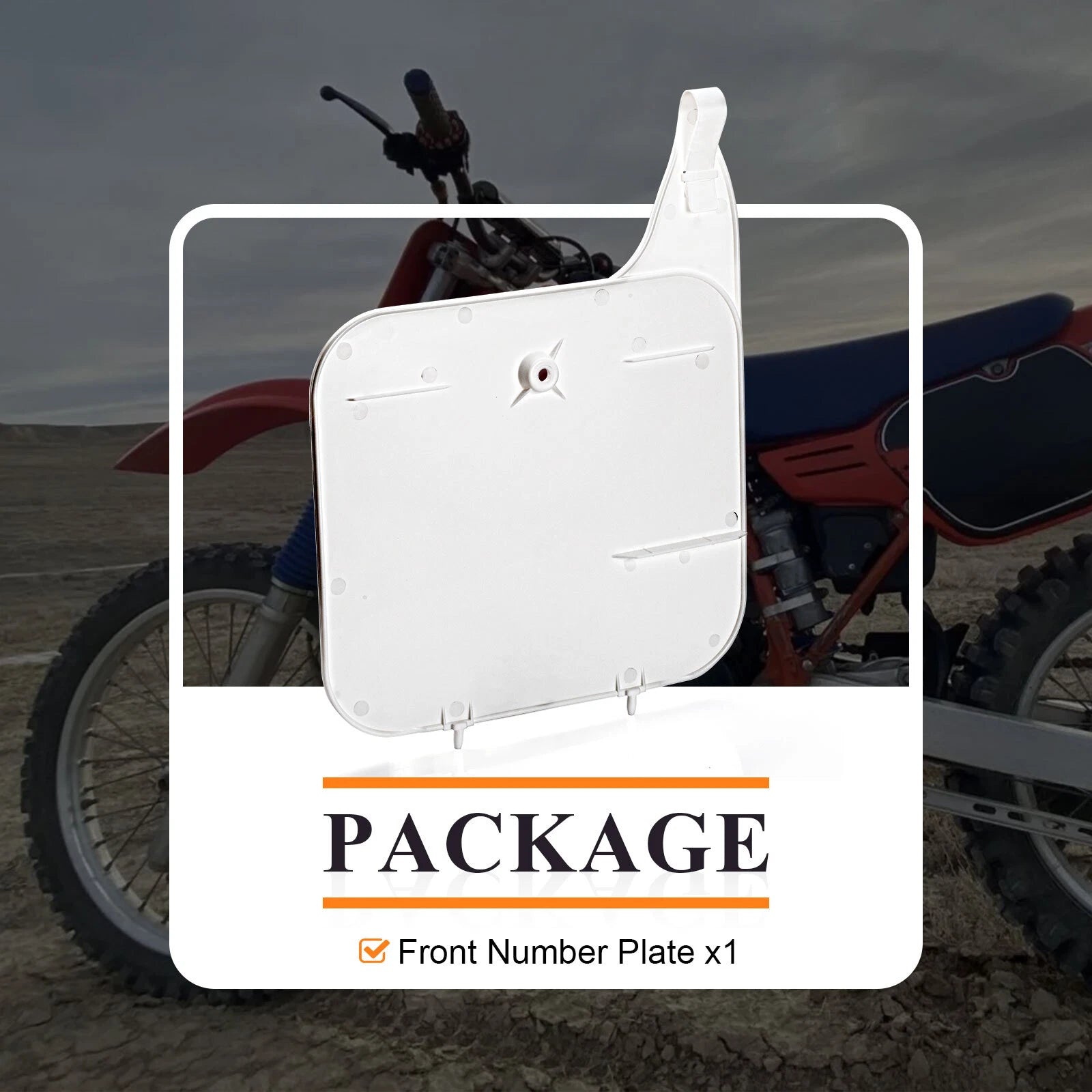 Front Number Plate for Honda CR125R CR250R CR500R XR200R (1985–1994)