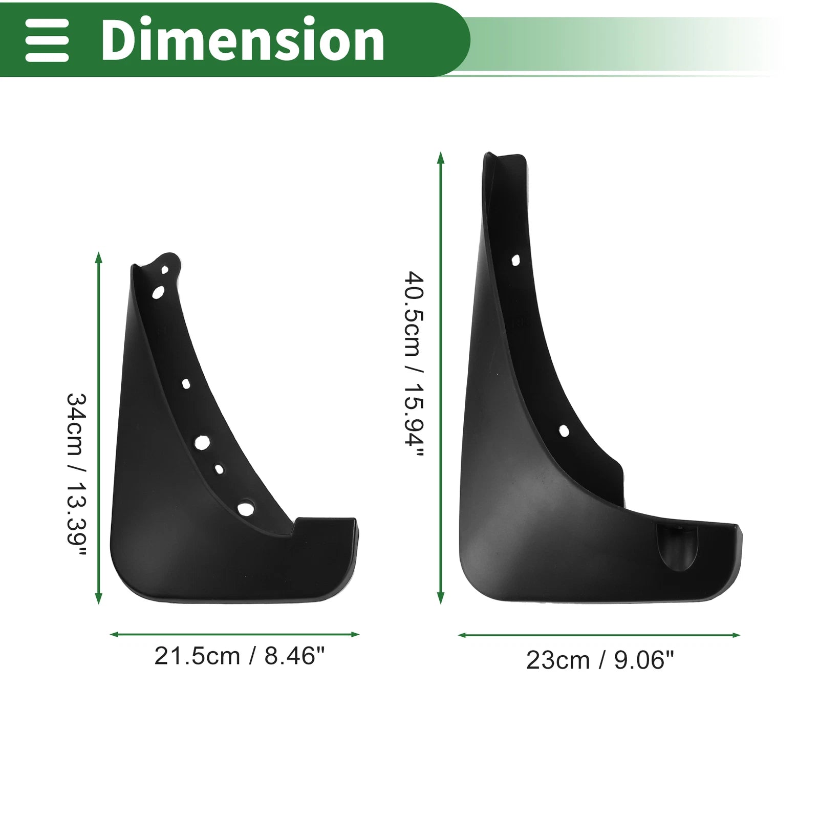 Mud Flaps Splash Guards for Buick Enclave (2010–2019) W/ Mount Accessories