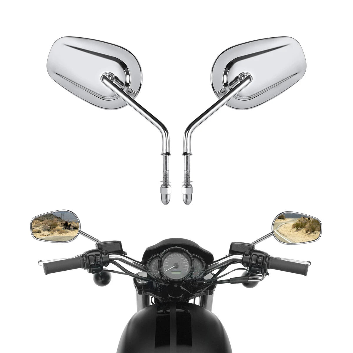 Rear View Mirrors for Harley Davidson Softail Slim (2012–2023)
