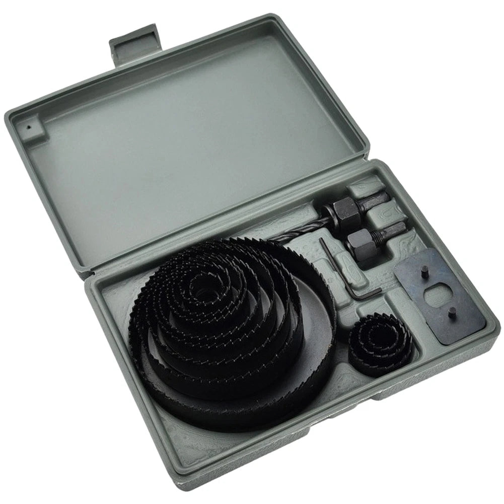 7 Piece Carbon Steel Hole Cutting Kit for Wood Plastic Drywall