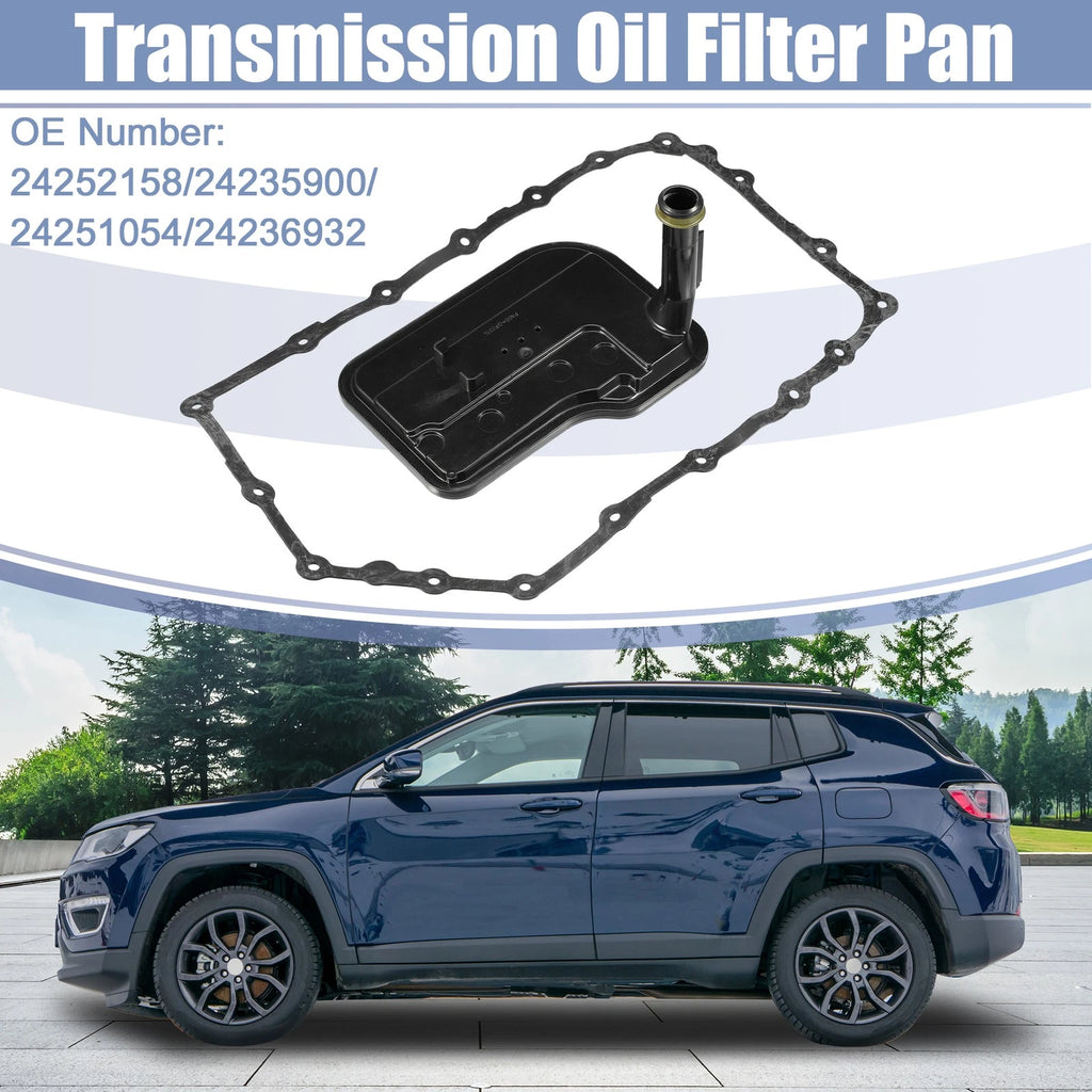Transmission Oil Fluid Filter Pan Gasket Kit for Cadillac ATS CTS (2013–2019)