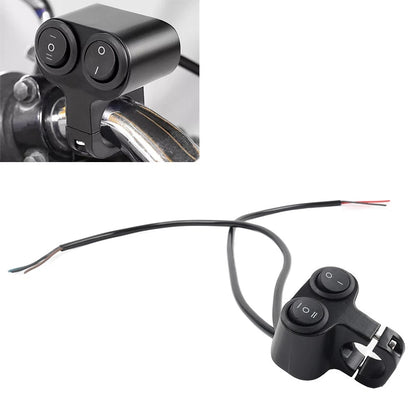 Dual Button On Off Switch for Motorcycle ATV Handlebar Headlight Fog Light