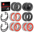 Front Rear Wheel Bearing Kit for Yamaha Golf Cart G11 G14 G16 G20 G21 G22 (1985–2007)