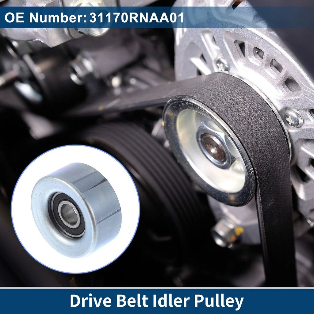 Drive Belt Idler Pulley OEM Replacement for Honda Civic 2006–2011