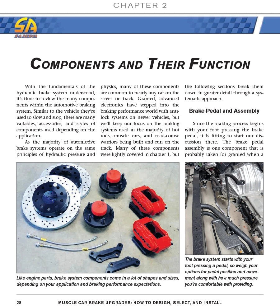 Muscle Car Brake Upgrades Book for Design, Selection, Installation