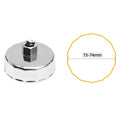 74mm Oil Filter Removal Tool with 14 Flute Design for Multi Vehicle Compatibility