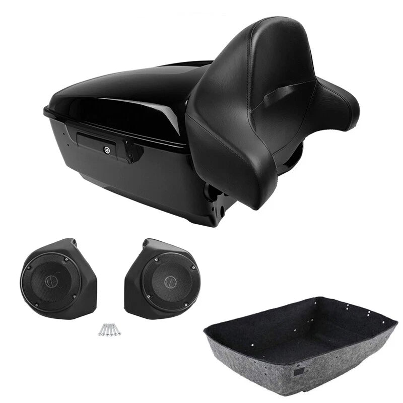 Backrest Speakers for Harley Touring CVO Road Glide (2014–2026) Black