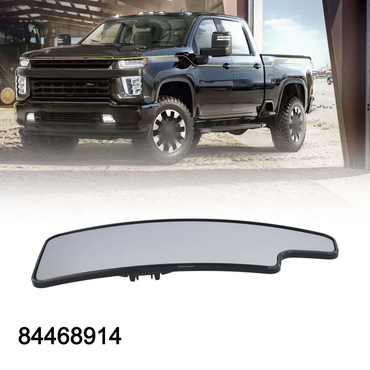 Replacement Lower Mirror Glass for GMC Sierra (2023) Left Driver Side